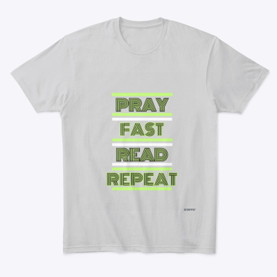Pray Fast Read Repeat(grey)T-Shirt